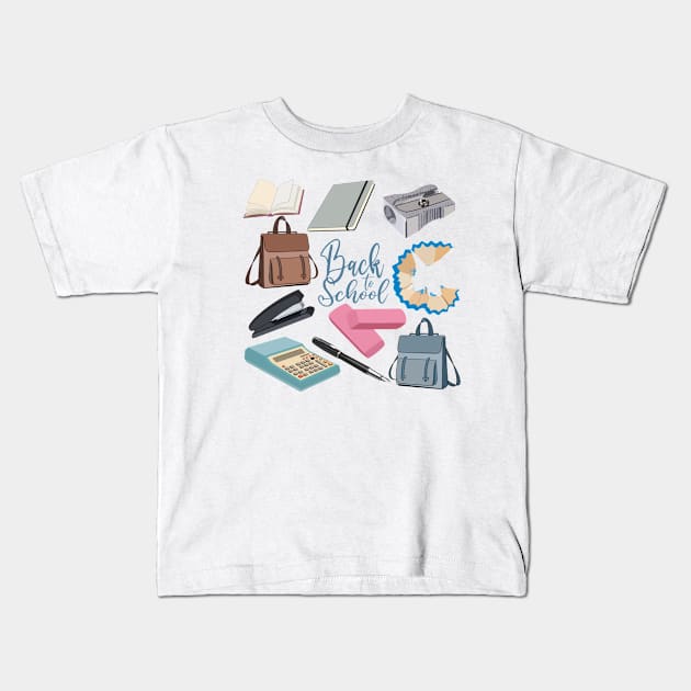 Back to School Kids T-Shirt by smoochugs